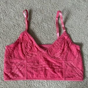 Free People Pink Lace Bralette